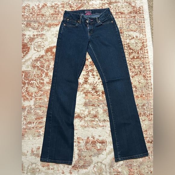 Wrangler Dark Blue Bootcut Jeans - 5/6x34 - Picture 3 of 7